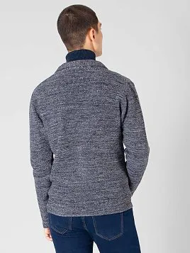 КАРДИГАН МУЖСКОЙ PEPLOS KN24С008 ТЕМНО-СЕРЫЙ