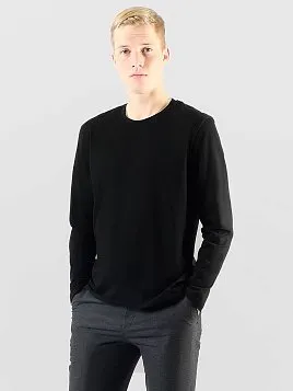 ФУТБОЛКА МУЖСКАЯ С ДЛИННЫМ РУКАВОМ PEPLOS TS25201-L ЧЁРНЫЙ