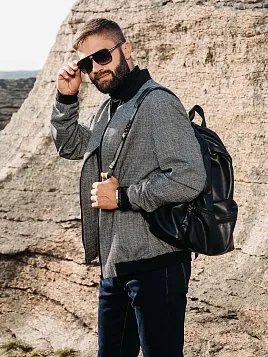 ПИДЖАК-БОМБЕР МУЖСКОЙ PEPLOS JA23021 ТЕМНО-СЕРЫЙ