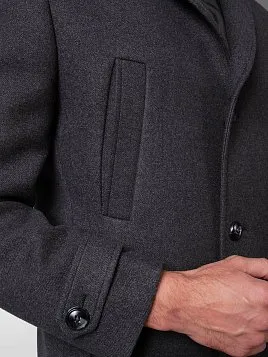 ПАЛЬТО МУЖСКОЕ PEPLOS OW2104-CT СЕРЫЙ