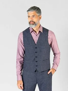 ЖИЛЕТ МУЖСКОЙ PEPLOS V23003 СИНИЙ ОТ КОСТЮМА