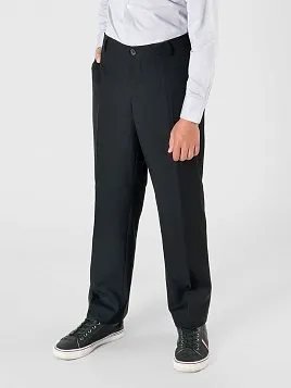 БРЮКИ ДЛЯ МАЛЬЧИКА PEPLOS TR23J003-315 ЧЁРНЫЙ (Полнотные)