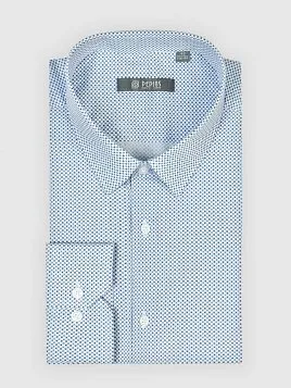 СОРОЧКА МУЖСКАЯ PEPLOS SH23073-SL ГОЛУБОЙ