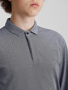 РУБАШКА-ПОЛО С ДЛИННЫМ РУКАВОМ ПОДРОСТКОВАЯ PEPLOS TSP25T012-R СЕРЫЙ