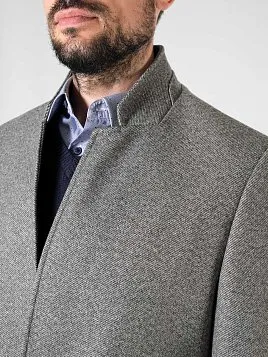 ПАЛЬТО МУЖСКОЕ PEPLOS OW2402-CT СЕРЫЙ