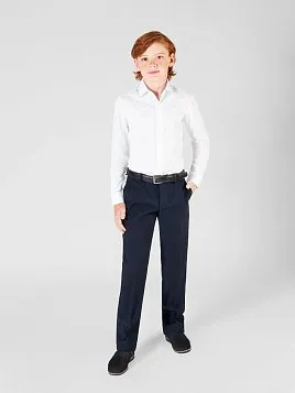 БРЮКИ ДЛЯ МАЛЬЧИКА МЛ. ШКОЛА PEPLOS TR22B006-322 СИНИЙ (Утепленные/Флис)