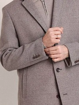 ПАЛЬТО МУЖСКОЕ PEPLOS OW2552-OV БЕЖЕВЫЙ