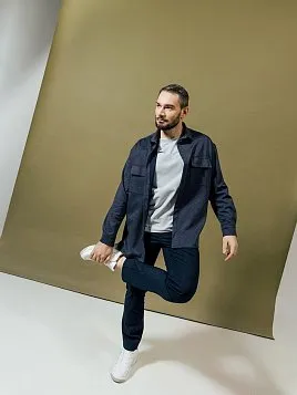 БРЮКИ МУЖСКИЕ PEPLOS P2411-C СИНИЙ