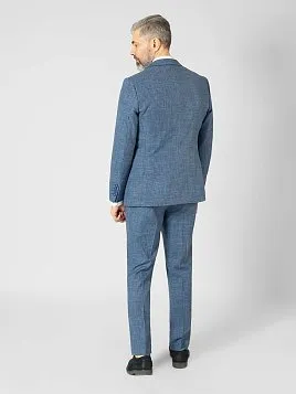 КОСТЮМ МУЖСКОЙ PEPLOS SU22049-SL ГОЛУБОЙ (ЖИЛЕТ ОТДЕЛЬНО)