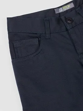 БРЮКИ ДЛЯ МАЛЬЧИКА МЛ. ШКОЛА PEPLOS P21B03-R СИНИЙ (Утепленные/флис)