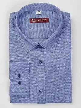 СОРОЧКА МУЖСКАЯ MAJESTIC LEGATE SH20132-SL СИНИЙ