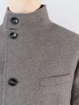ПАЛЬТО МУЖСКОЕ PEPLOS OW2507-CT СЕРЫЙ