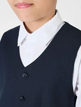 ЖИЛЕТ ДЛЯ МАЛЬЧИКА PEPLOS V21J002-332 ТЕМНО-СИНИЙ