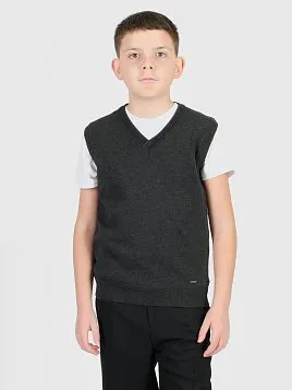 ЖИЛЕТ ДЛЯ МАЛЬЧИКА PEPLOS JKN24V005 ТЕМНО-СЕРЫЙ