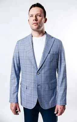 ПИДЖАК МУЖСКОЙ PEPLOS JA19016-R ГОЛУБОЙ