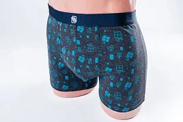 ТРУСЫ БОКСЕРЫ МУЖСКИЕ PEPLOS UW19010-BX СЕРЫЙ