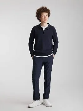 ДЖЕМПЕР ПОДРОСТКОВЫЙ ПОЛО PEPLOS JKN25J009 ТЕМНО-СИНИЙ