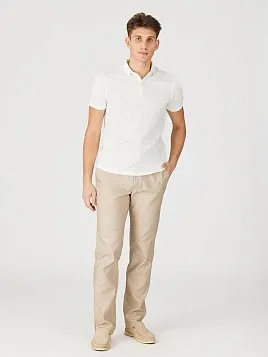 РУБАШКА-ПОЛО ИЗ ТКАНИ ПИКЕ TSP26001-R БЕЛАЯ