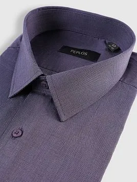 СОРОЧКА МУЖСКАЯ PEPLOS SH25111-R ФИОЛЕТОВЫЙ