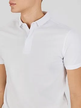 РУБАШКА-ПОЛО ИЗ ТКАНИ ПИКЕ TSP26018-R БЕЛАЯ