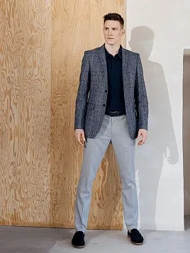 ПИДЖАК МУЖСКОЙ PEPLOS JA24119-SL СИНИЙ