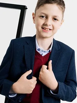 ПИДЖАК ДЛЯ МАЛЬЧИКА PEPLOS JA24B201-SL ТЕМНО-СИНИЙ