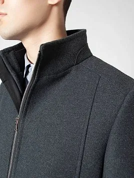 ПАЛЬТО МУЖСКОЕ PEPLOS OW2204-CT СЕРЫЙ