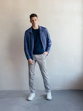 ВЕТРОВКА МУЖСКАЯ PEPLOS OW2439-SJ ГОЛУБО-СЕРЫЙ