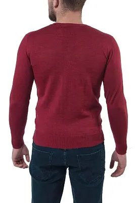 ДЖЕМПЕР МУЖСКОЙ PEPLOS KN19J021 КРАСНЫЙ