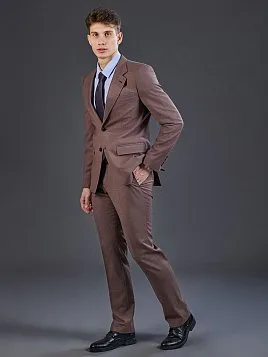 КОРИЧНЕВЫЙ КОСТЮМ PEPLOS SU26140-R