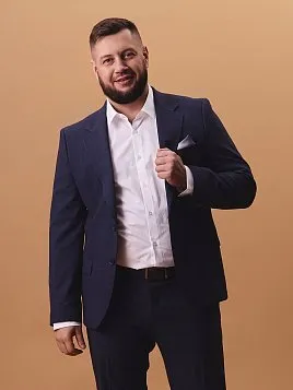 МУЖСКОЙ КОСТЮМ SU26010-С СИНИЙ