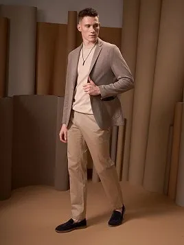 БЕЖЕВЫЕ БРЮКИ P2625-C 