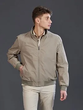 ХЛОПКОВАЯ ВЕТРОВКА OW2636-SJ БЕЖЕВАЯ