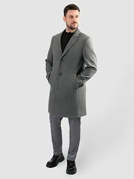 ПАЛЬТО МУЖСКОЕ PEPLOS OW2551-CT СЕРЫЙ