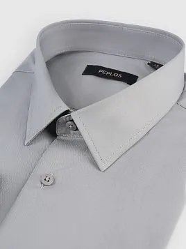 СОРОЧКА МУЖСКАЯ PEPLOS SH25085-SL СЕРЫЙ