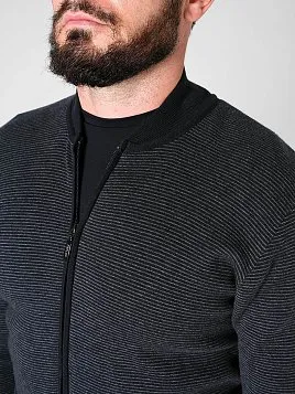 КАРДИГАН МУЖСКОЙ PEPLOS KN24С013 ТЕМНО-СЕРЫЙ