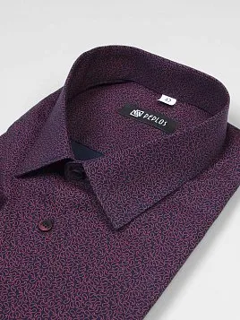 СОРОЧКА МУЖСКАЯ PEPLOS SH22123-SL БОРДОВЫЙ