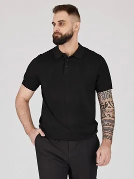 ТРИКОТАЖНАЯ РУБАШКА С ШЕРСТЬЮ KN26SH043-LR ЧЁРНЫЙ