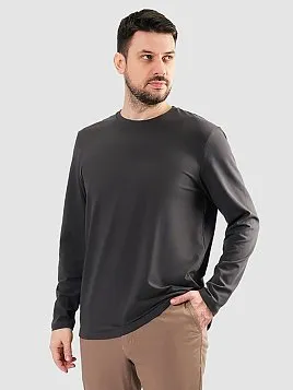 ФУТБОЛКА МУЖСКАЯ С ДЛИННЫМ РУКАВОМ PEPLOS TS25203-L СЕРЫЙ