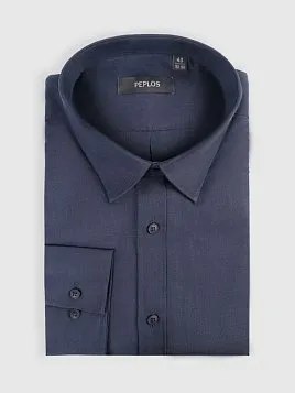 СОРОЧКА МУЖСКАЯ PEPLOS SH25146-C ТЕМНО-СИНИЙ
