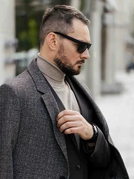 ПАЛЬТО МУЖСКОЕ PEPLOS OW2502-CT МУЛЬТИКОЛОР