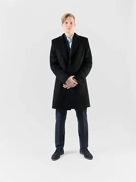 ПАЛЬТО МУЖСКОЕ PEPLOS OW2503-CT ЧЁРНЫЙ
