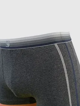 ТРУСЫ БОКСЕРЫ МУЖСКИЕ PEPLOS UW23010-BX ТЕМНО-СЕРЫЙ