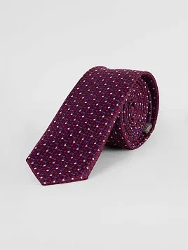 ГАЛСТУК МУЖСКОЙ PEPLOS БОРДОВЫЙ. ТОЧКИ (250/156258-5)