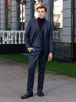 КОСТЮМ МУЖСКОЙ PEPLOS SU24007-R ТЕМНО-СЕРЫЙ