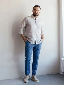 СОРОЧКА МУЖСКАЯ PEPLOS SH24022-R ШАМПАНЬ