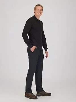 МУЖСКИЕ БРЮКИ ИЗ ЭЛАСТИЧНОЙ ТКАНИ TR26124-200 ТЕМНО-СЕРЫЕ