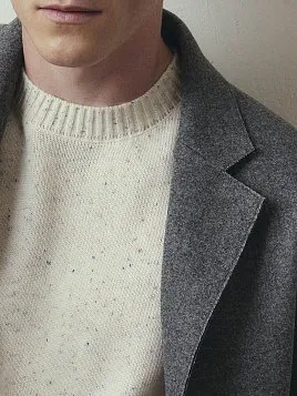 МУЖСКОЕ ПАЛЬТО OW26208-CT СЕРОЕ