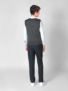 БРЮКИ ДЛЯ МАЛЬЧИКА МЛ. ШКОЛА PEPLOS TR19B051 СЕРЫЙ