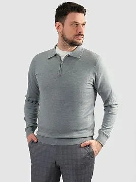 ДЖЕМПЕР МУЖСКОЙ ПОЛО PEPLOS KN25SH069 СЕРЫЙ